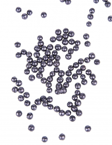 Mini boules pailletées bleu marine 8 mm 10 gr pour décoration de table