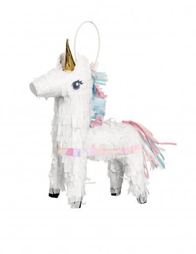 Petite piñata décorative licorne magique 19 x 15 cm centre de table