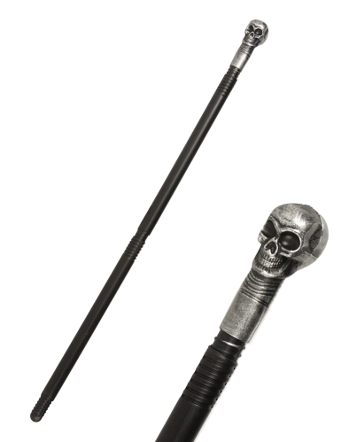 Canne sceptre tête de mort 75 cm