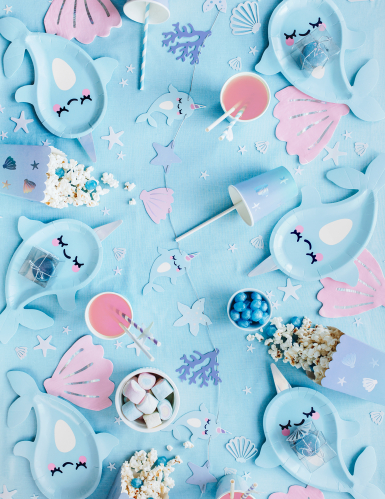 Guirlande à monter soi-même licorne des mers 1 m kit anniversaire