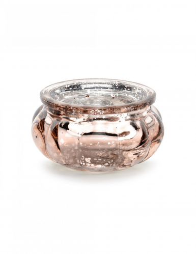 4 photophores en verre miroir rose gold 6 x 3 cm pour noël