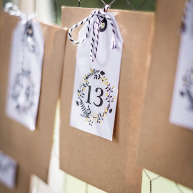 Calendrier de l'avent jolis moments 25 pochettes à personnaliser