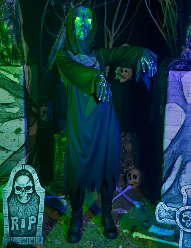 Déguisement la faucheuse noire et verte enfant
