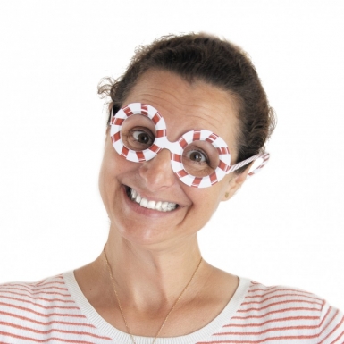 8 lunettes en carton rigolotes sweety xmas pour Noël