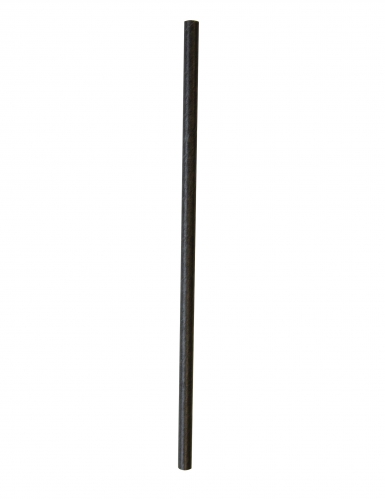 25 pailles en papier noires 20 cm pour cocktails