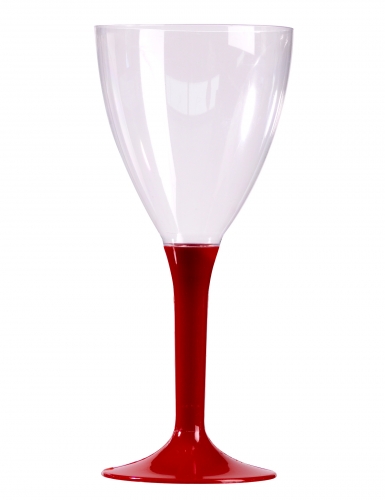 10 verres à vin pied bordeaux 160 ml transparents