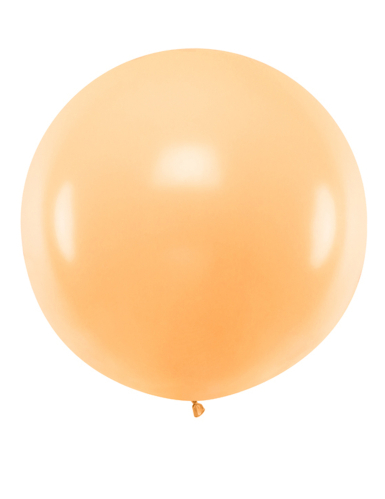 Ballon en latex géant pêche 1 m