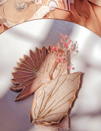 Bouquet de gypsophiles séchées rose 25 g pour décoration