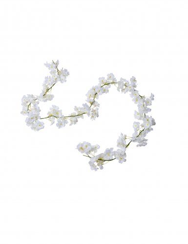 Guirlande de fleurs de cerisier blanches 1,80 m pour mariage
