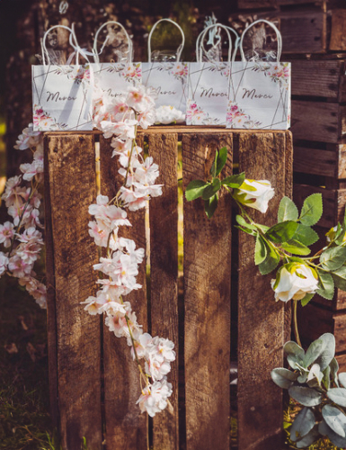 Guirlande de fleurs de cerisier roses 1,80 m décoration mariage