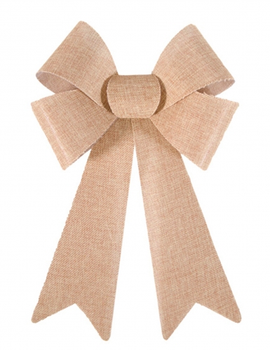 Nœud en jute pvc 23 x 35 cm pour mariage champêtre