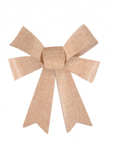 3 nœuds en jute pvc 11 x 12 cm pour mariage champêtre