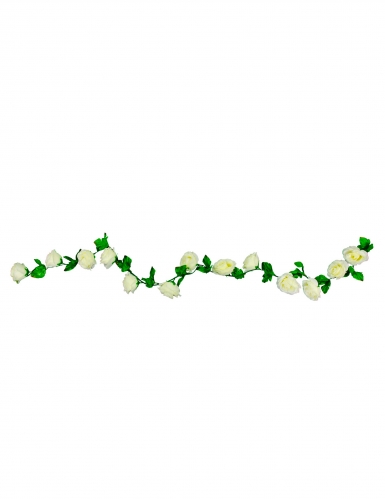 Guirlande de roses blanches 220 cm pour mariage romantique