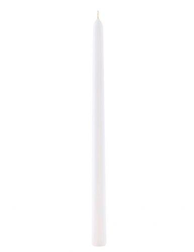 2 bougies chandelle blanches 30 cm flambeaux