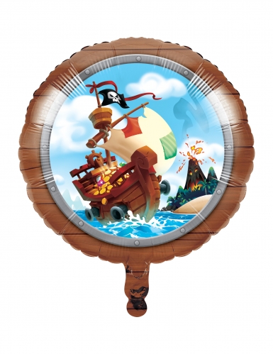 Ballon en aluminium trésor de pirate 46 cm décoration fête anniversaire