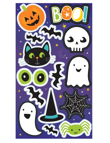 Stickers pour fenêtres Halloween Friends