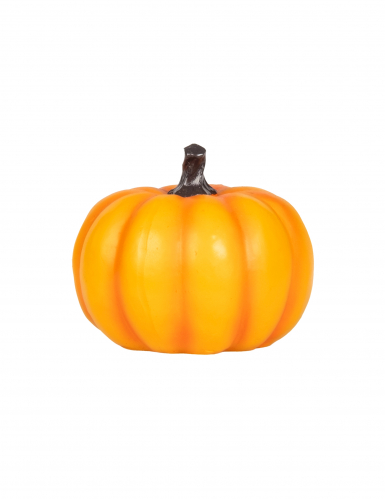 Citrouille en résine 11 cm orange d'Halloween