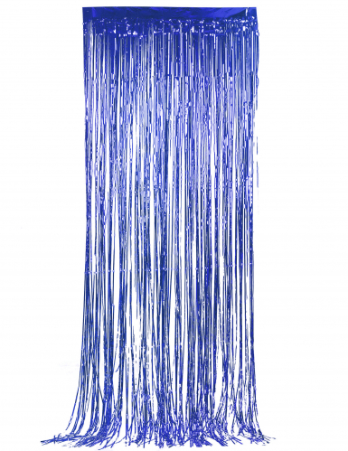 Rideau de fils bleu nuit métallisé 90 x 250 cm