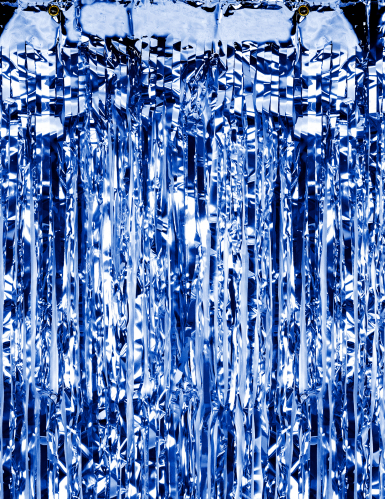Rideau de fils bleu nuit métallisé 90 x 250 cm