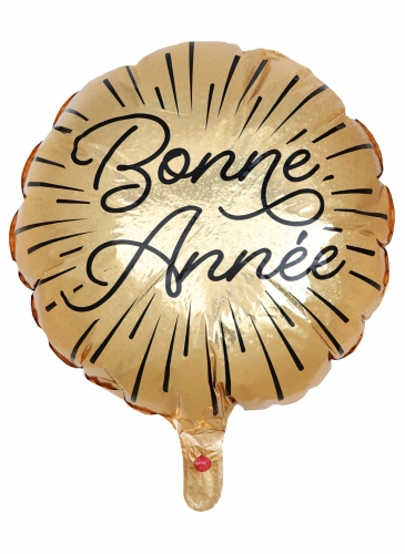 Ballon en aluminium Bonne Année étincelant 45 cm