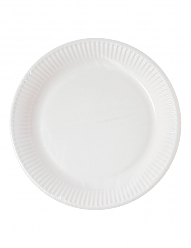 10 petites assiettes en carton home compostable blanches 18 cm éco-responsables pour buffet
