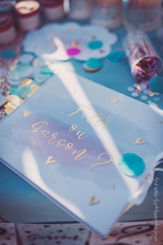Livre d'or fille ou garçon rose bleu et or 64 pages pour baby shower