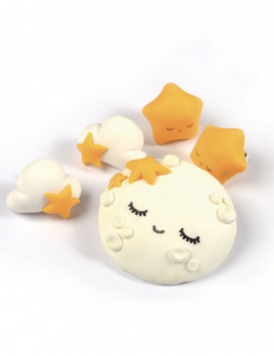 Cornet surprise violet fimo® lune 17 x 7 cm kit modelage