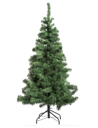 Sapin artificiel vert sur pied 120 cm branches volumineuses