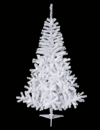 Sapin artificiel enneigé sur pied 150 cm blanc réaliste