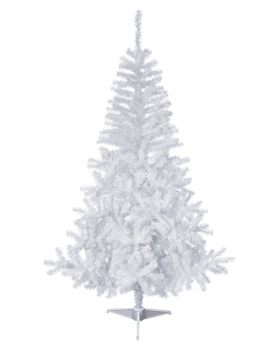Sapin artificiel enneigé sur pied 150 cm blanc réaliste