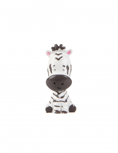Figurine en résine zèbre décoratif safari 3 cm x 2,5 cm