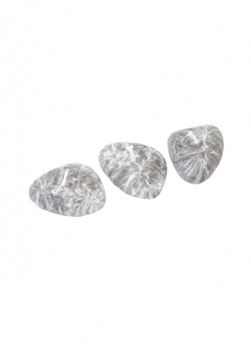 6 Bougies galets gris 4 cm