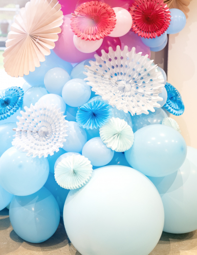100 ballons en latex bleu clair 26 cm en caoutchouc naturel