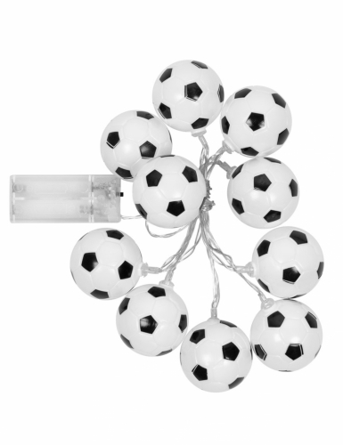 Guirlande lumineuse ballons de foot 140 cm à piles
