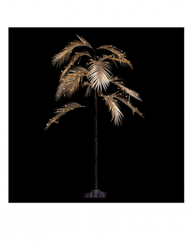 Arbre palmier lumineux 90 cm doré 90 led