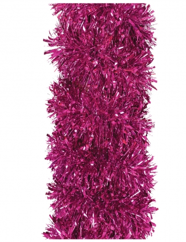 Guirlande de sapin fuchsia 180 x 10 cm