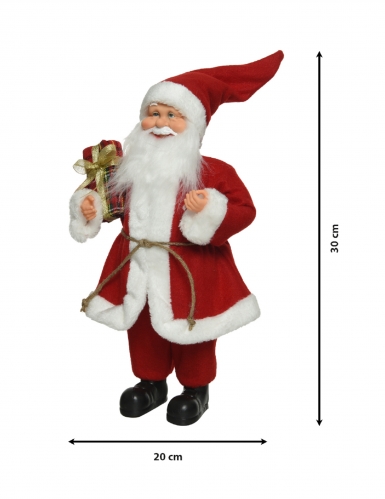 Décoration Père Noël 30 cm traditionnelle