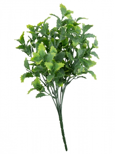 Bouquet feuilles de houx vertes 35 cm pour Noël
