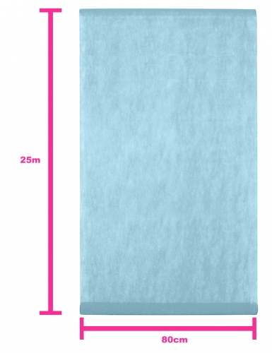 Tenture de mariage bleu pastel en tissu intissé 80 cm x 25 m