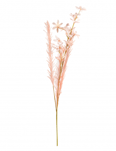 Fleurs de jasmin artificielles rose pastel sur tige 68 cm