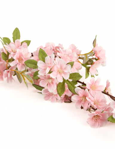 Fleurs de cerisier artificielles roses sur tige 96 cm