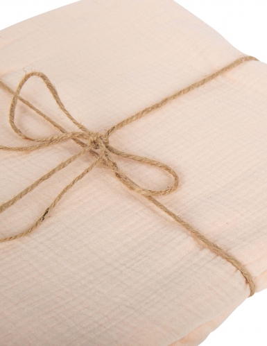 Nappe gaze de coton blush 130 x 240 cm bohème