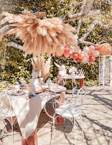 Nappe gaze de coton blush 130 x 240 cm bohème