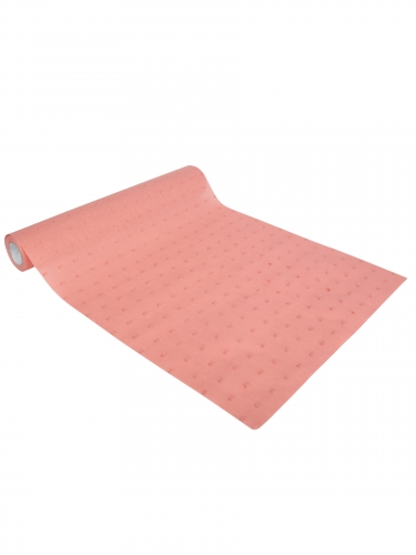 Chemin de table lavable plumetis vieux rose 28 cm x 5 m réutilisable