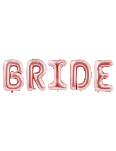 5 ballons lettres bride rose gold 280 x 86 cm pour evjf