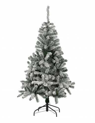 Sapin artificiel luxe effet enneigé 210 cm réaliste et stable