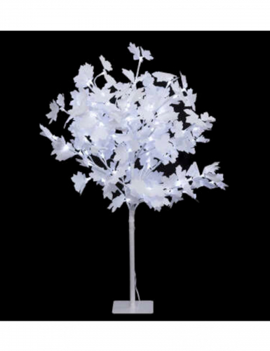Arbre lumineux blanc 90 cm 92 led