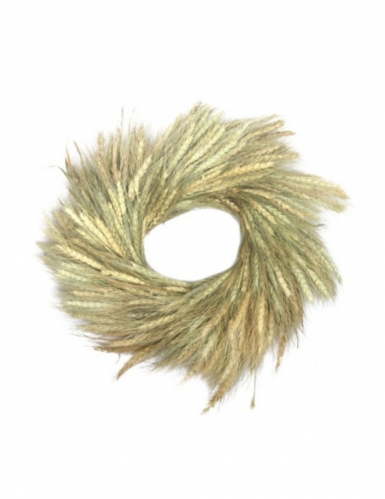 Couronne épis de blé 38 cm, décoration champêtre naturelle