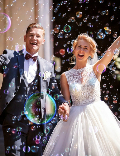 Machine à bulles pour mariage avec recharges
