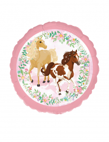 Ballon aluminium joli cheval 43 cm pour anniversaire
